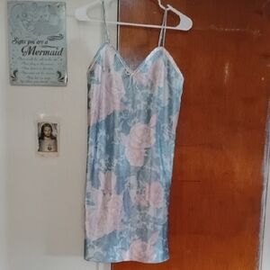 Floral Lace Trim Nightgown